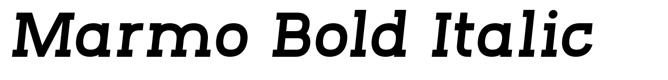 Marmo Bold Italic